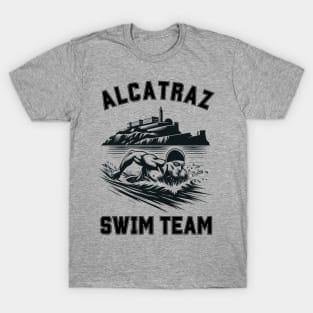 Alcatraz Swim Team | Funny Swim Team Swimming Logo T-Shirt